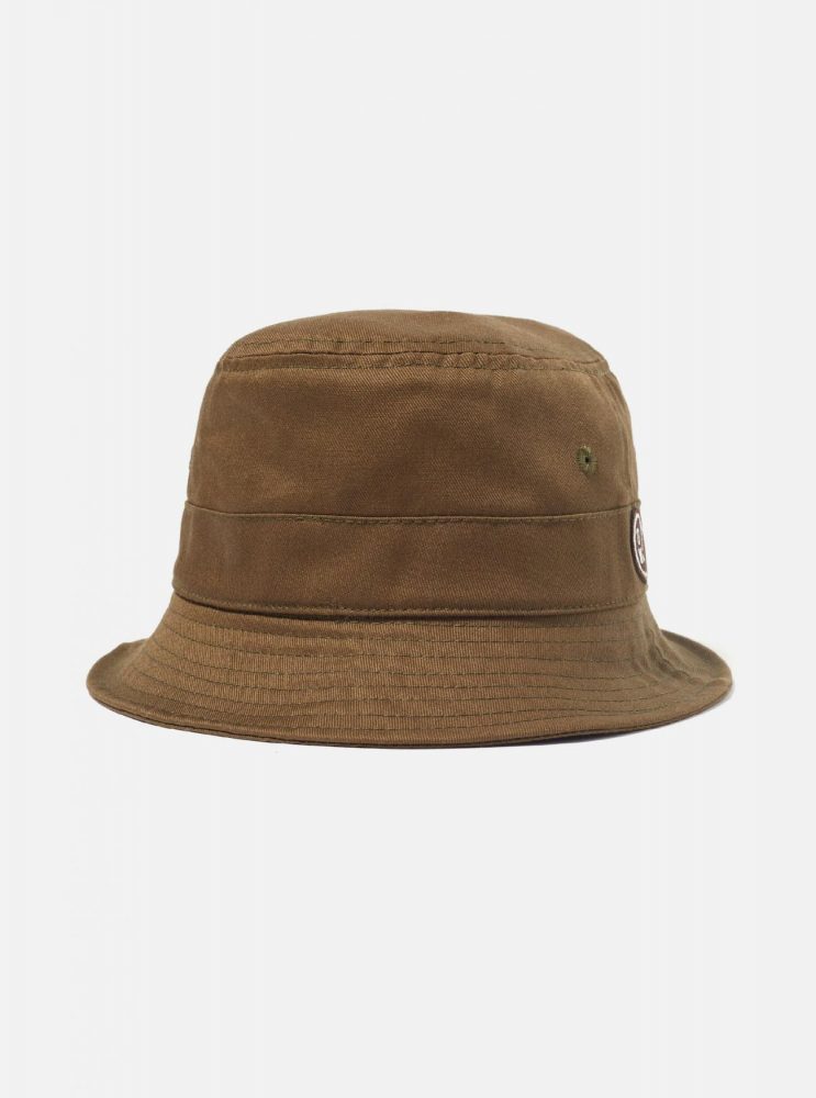 Universal Works Mens Accessories | Universal Works Bucket Hat in Brown Twill Cotton