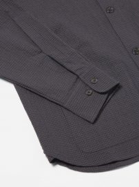 Universal Works Mens overshirts. | Universal Works Travail Shirt in Navy Ospina Cotton