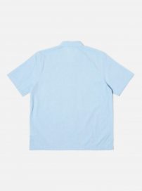 Universal Works Mens shirts. | Universal Works Road Shirt in Sky Organic Oxford