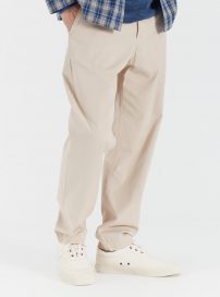 Universal Works Mens trousers. | Universal Works Military Chino in Sand Summer Canvas